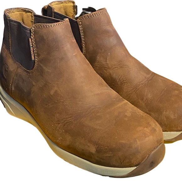 Carhartt, Brown Force 4 Inch Water Resistant Nano Composite Toe Shoe. Size: 9W - Picture 5 of 6